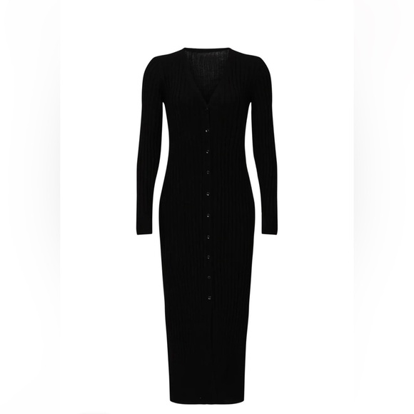 Club Monaco Ribbed Cardigan Dress - Picture 2 of 7